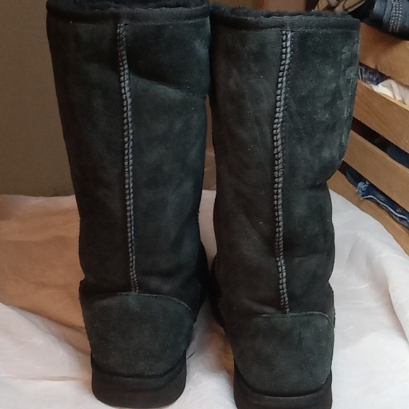 Cozie steps black winter sheepskin boots size 7 - Picture 3 of 12